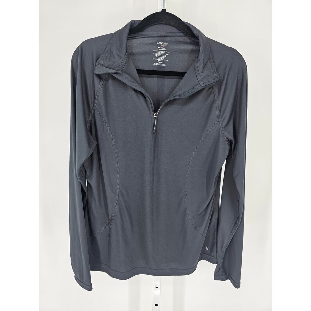 Danskin Now Womens Sz XXL 1/4 Zip Performance Athletic Jacket Black